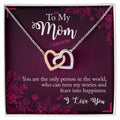 Interlocked Heart Neckless - Mother'S Day Interlocking Hearts Necklace