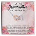Grandmother Of The Groom Necklacegrandmother Wedding Giftgrandma Of The Groom Interlocking Hearts Necklacegrandma Wedding Gift From Groom