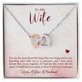 Interlocking Hearts Necklace Anniversary Gift For Wife Gift For Her From Husband Gift For Her Mothers Day Gift Valentines Day Gift Gifts For Wife Christmas Gift