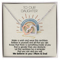 Perfect Daughter'S Appreciation Gift - Unique Necklace For Her Interlocking Hearts Necklace