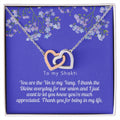 Thank You My Shakti Interlocking Hearts Necklace