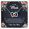 Heart Neckless For Mother'S Day Interlocking Hearts Necklace