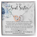 Soul Sister - Hearts Necklace Interlocking Hearts Necklace