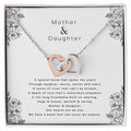 Mother & Daughter - An Unbreakable Bond Interlocking Hearts Necklace
