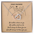 Pinky Promise - Interlocking Hearts Necklace