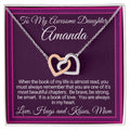 Personalize It Linked Hearts Necklace Gift For Daughter From Mom Interlocking Hearts Necklace