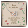 Loss Of Loved One Necklace Loss Of Mother Gift Loss Of Father Gift Sorry For Your Loss Sympathy Gift Sterling Silver Pet Loss Gift Interlocking Hearts Necklace