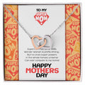 Super Mom Mothers Day Gift Necklace Interlocking Hearts Necklace