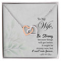 To My Wife Interlocking Hearts Necklace