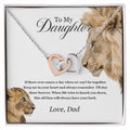 To My Daughter - Special Necklace - L03 Interlocking Hearts Necklace