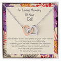 Loss Of Cat - In Loving Memory Of Your Best Friend - Connected Hearts Forever Necklace Interlocking Hearts Necklace