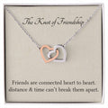 The Knot Of Friendship Soul Sister Interlocking Heart Necklace Best Friend Gift Bff Gift Interlocking Hearts Necklace