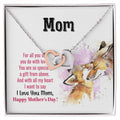 Happy Mothers Day Interlocking Hearts Interlocking Hearts Necklace