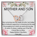 Your Nurturing Care Has Made A Bond Like No Other Interlocking Hearts Necklace