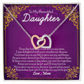 Interlocking Heart Necklace Gift For Daughter From Mom To My Daughter Daughter Mother Necklace Daughter Birthday Gift Interlocking Hearts Necklace