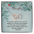 To My Daughter - Interlocking Hearts Necklace6