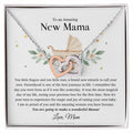 To An Amazing New Mama - Interlocking Heart Necklace Interlocking Hearts Necklace