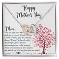 You Are The Best Mom - Happy Mother'S Day Necklace Interlocking Hearts Necklace