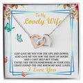 To My Wife - Interlocking Hearts Necklace - So-30
