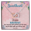 Gift For Her - Sweetheart Birthday Necklace Interlocking Hearts Necklace