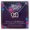 Happy Mother'S Day Interlocking Hearts Necklace