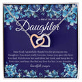 A Prayer For My Daughter - Interlocking Heart Necklace Interlocking Hearts Necklace
