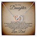 My Baby Girl - Interlocking Heart Necklace Interlocking Hearts Necklace