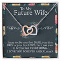 To My Future Wife Necklace Interlocking Hearts Necklace