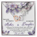 To My Daughter From Mother Interlocking Hearts Necklace Mother To Daughter Gift Birthday Gift To Daughter From Mother Daughter Necklace