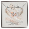 To My Beloved Promise Necklace Interlocking Hearts Necklace