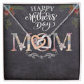 Happy Mother'S Day Mom - Interlocking Hearts Necklace