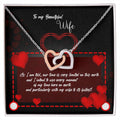 Best Gift For Her Best Necklace For Wife Best Valentine Gift For Wife Anniversary Necklace Interlocking Hearts Necklace