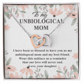 Gift For Unbiological Mom - Interlocking Heart Necklace Interlocking Hearts Necklace