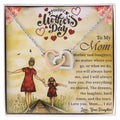Mothers Day Gift For Mom Interlocking Hearts Necklace