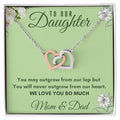 Daughter Interlocking Hearts Necklace