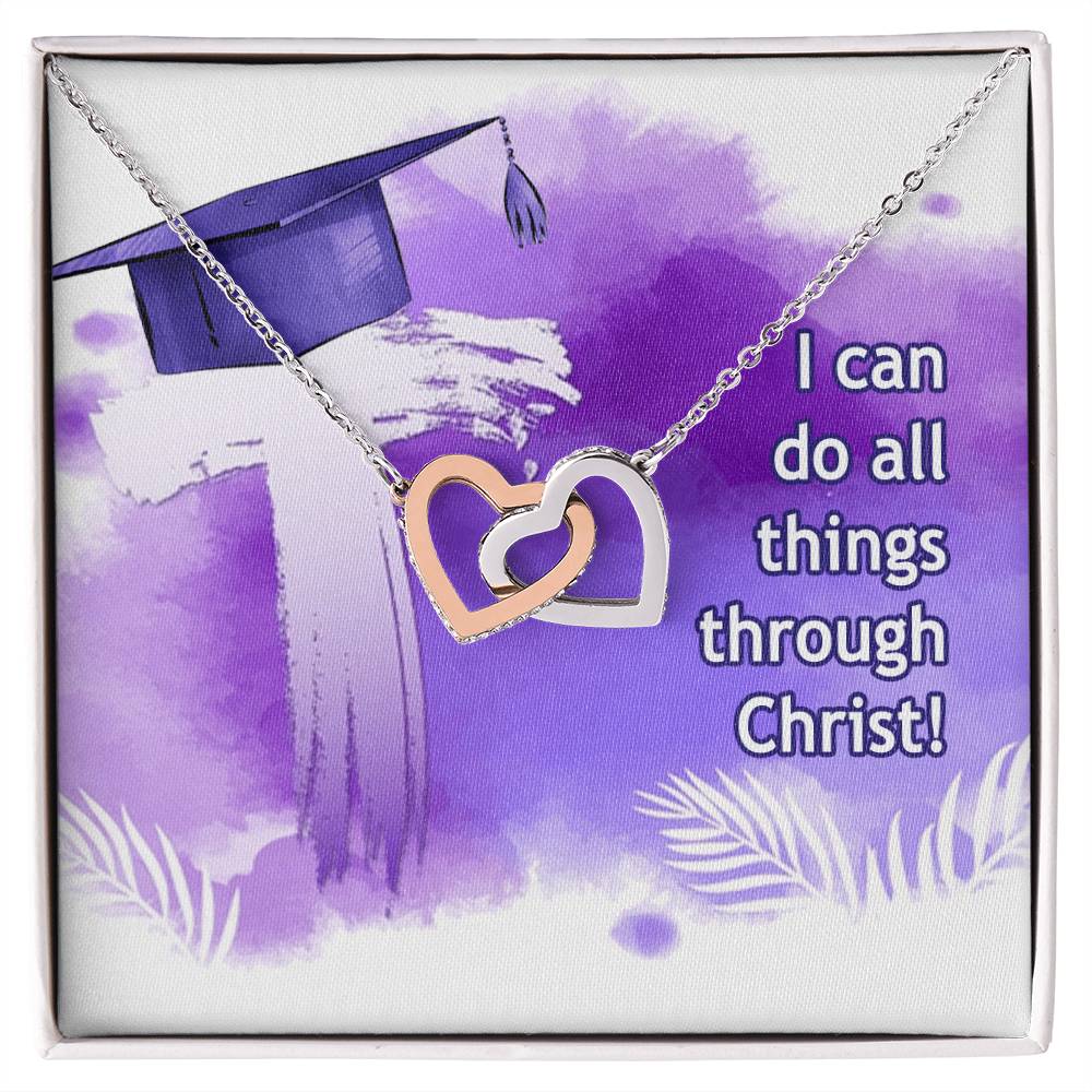 Interlocked Heart Neckless - Graduation Day Interlocking Hearts Necklace