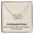 Unbiological Sister - I Have You - Interlocking Hearts Necklace