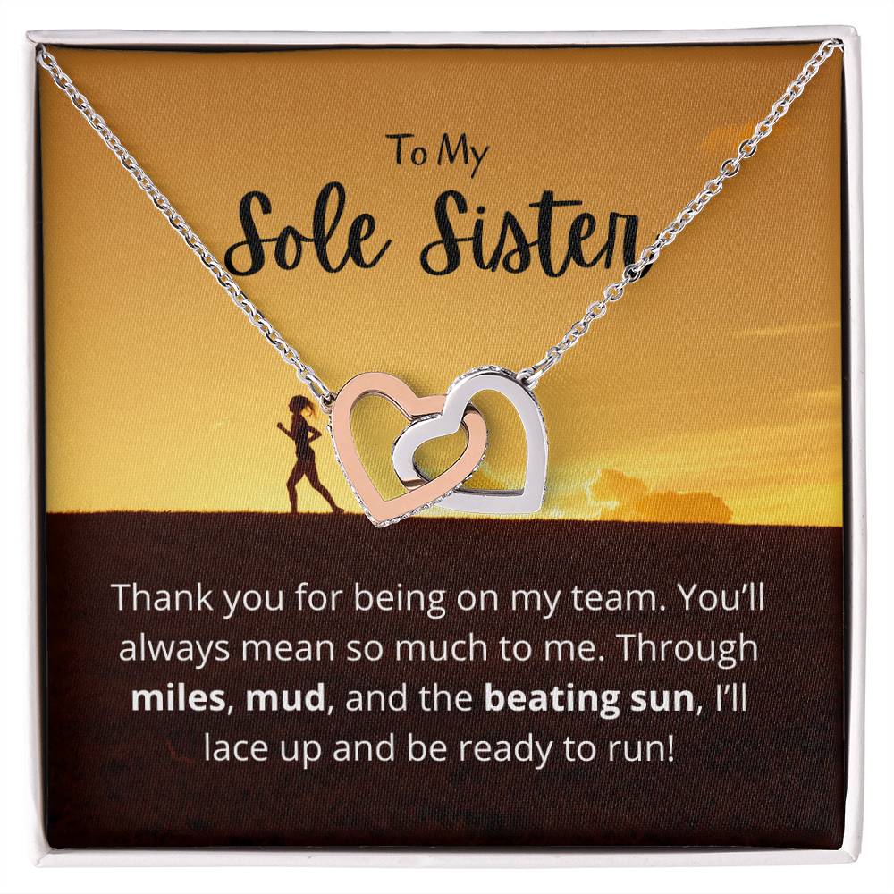 Sole Sister - Miles Mud And Beating Sun - Necklace Interlocking Hearts Necklace
