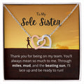 Sole Sister - Miles Mud And Beating Sun - Necklace Interlocking Hearts Necklace