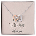 I Can'T Tie The Knot Without You - Pink Interlocking Hearts Necklace