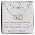 Thank You For All The Memories Necklace Interlocking Hearts Necklace