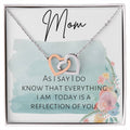 Mom Gift Necklace Mother Of The Bride Gift Gift To Mom From Bride Necklace Interlocking Hearts Necklace