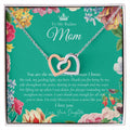 To My Badass Mom Necklace Badass Mom Gift Mother’S Day Gift Birthday Gift Gift From Daughter On Wedding Day Interlocking Hearts Necklace