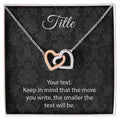 Custom Interlocking Hearts Interlocking Hearts Necklace