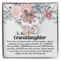 To My Granddaughter - Interlocked Hearts Interlocking Hearts Necklace