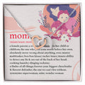 Gift For Mothers - Mom Is - The Interlocking Heart Necklace Interlocking Hearts Necklace