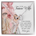 To My Amazing Future Wife Husband Love You Love For Partner Interlocking Hearts Necklace