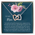 Gift For Mom Interlocking Hearts Necklace
