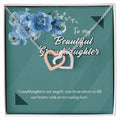 Beautiful Goddaughter Interlocking Hearts Necklace