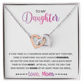 My Daughter - Sound Of My Heart Interlocking Hearts Necklace